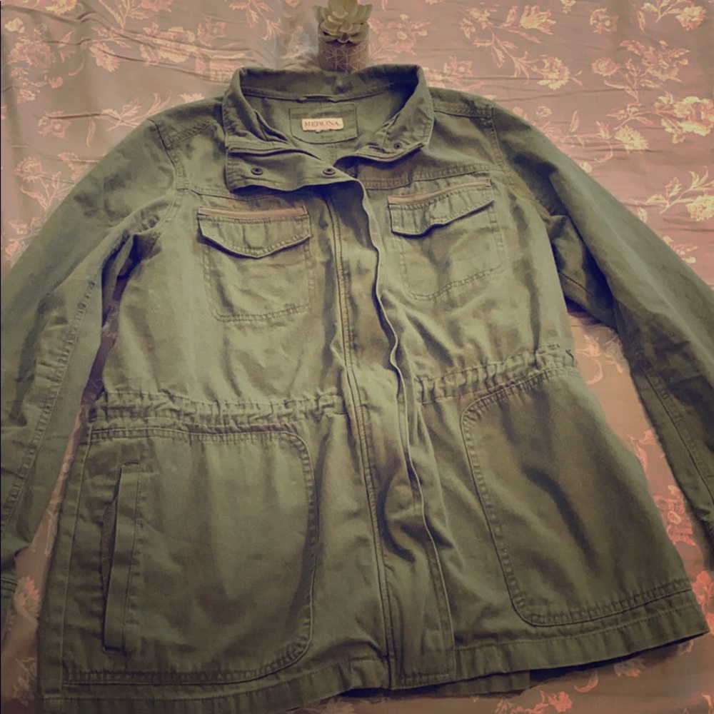 Women’s XL Army Green Jacket By Merona